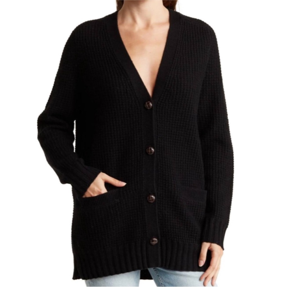 360 Cashmere Classic Black Women's Sweater NWT M